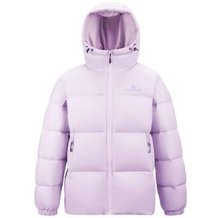 黄山联名骆驼羽绒服男女同款抗静电保暖户外外套白鸭绒连帽面包服