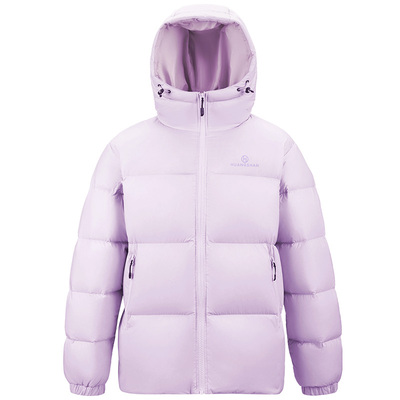 黄山联名骆驼羽绒服男女25新款防静电保暖户外外套白鸭绒黑面包服