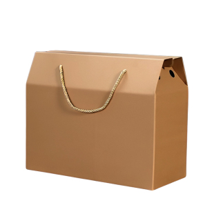 牛皮纸土特产包装礼品盒10个干货熟食饼手提礼盒加硬空白包装箱子