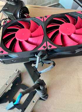 【议价-可维修】九州风神GAMER STORM 240水冷散热器 红色款 两