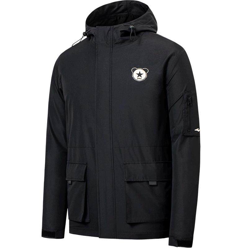 电池熊猫丨鸿星尔克于适同款春季男士工装风衣运动休闲夹克外套男