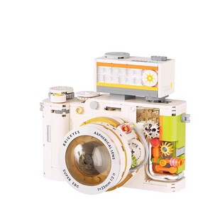 积木2026新款机械复古老式照相机胶卷单反相机儿童拼装玩具女礼物