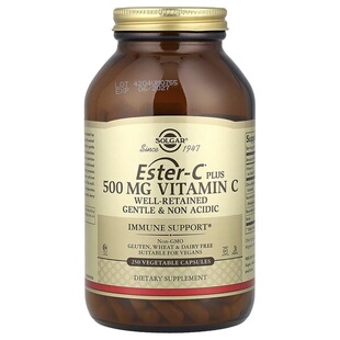 Solgar索尔加Ester-C维生素C复合胶囊VC温和无酸机体抵抗帮助焕活