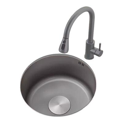 枪灰色水槽单槽304不锈钢