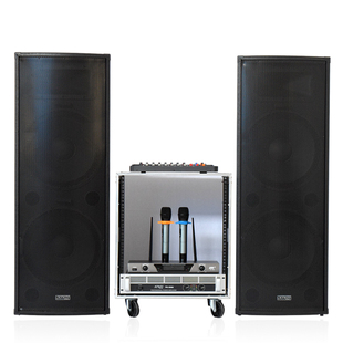 专业舞台婚庆音响套装大功率双12/15寸户外大型演出无源音箱全套