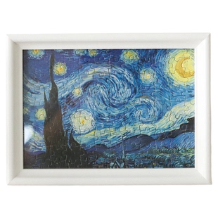 莫奈梵高油画拼图 文艺高颜值桌面装饰摆件 减压文创生日礼物男女