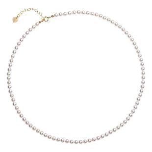 2MM极细小米珍珠项链女夏季项链颈链首饰女项链女锁骨链七夕礼物