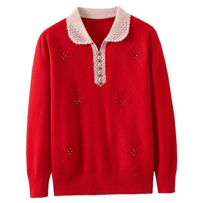 本命年大红色中老年女装