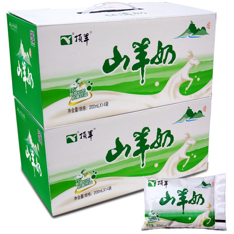 顶羊山羊奶袋装补钙新鲜山东蛋白