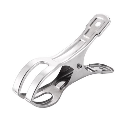 不锈钢强力大号开口夹子固定晒衣架家用晾衣夹防风防滑多功能收纳