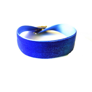 颜色＆质感超高级 酒红/苔藓绿/贵族蓝丝绒choker项圈女短款颈带