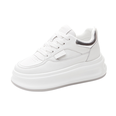 内增高7cm小白鞋女厚底松糕板鞋