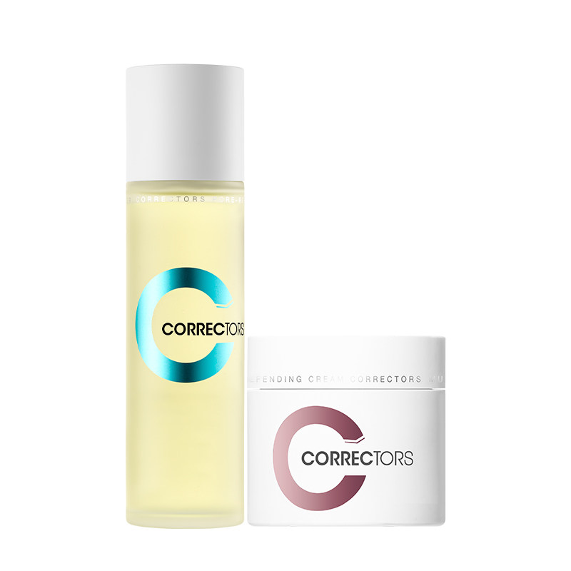 【入会抢购】科瑞肤毛孔精华水兜底面霜组合装提亮修护控油早P晚R