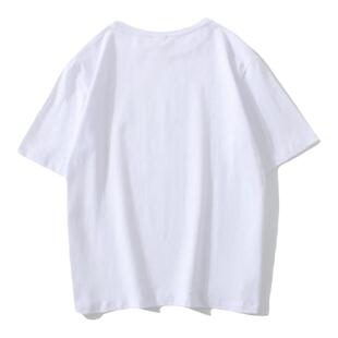 2024年新款短袖t恤女内搭叠穿打底衫纯黑半袖上衣宽松纯白色春夏