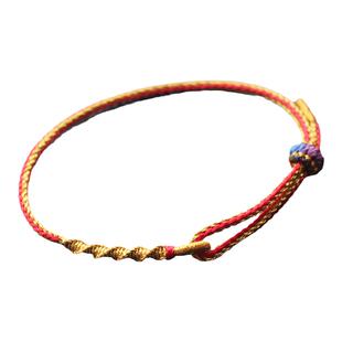 结福记十二生肖转作无碍男女红绳手链手工编织绳朋友闺蜜手绳礼品