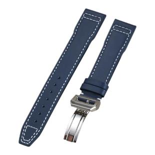 适配iwc万国飞行员真皮手表带男小王子马克十八喷火战机加长表带