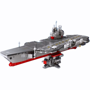 森宝积木19航空母舰8合1歼35隐身战斗机驱逐护卫舰导弹艇拼装玩具
