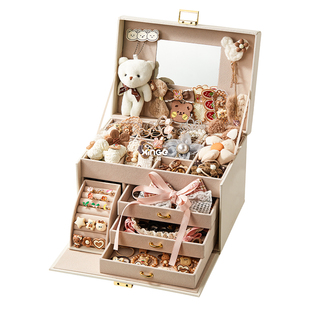 公主首饰盒发饰礼盒儿童小女孩生日礼物6到10岁三小朋友发卡发夹