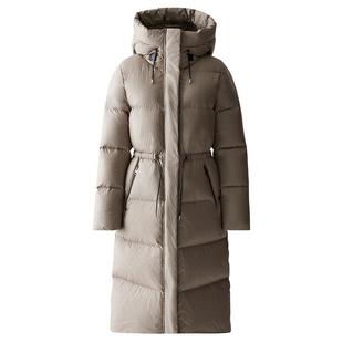 MACKAGE女士 ISHANI连帽立领保暖收腰经典休闲长款羽绒服外套上衣