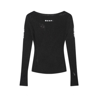 【Endweep官方店】原创镂空罩衫长袖T恤夏季女款修身显瘦防晒上衣