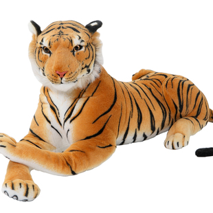 大老虎毛绒玩具公仔玩偶抱枕仿真生肖虎娃娃小布偶白虎男孩礼物