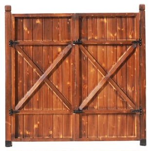 别墅户外庭院大门农村院子自建房实木双开门小院花园围栏院门对开