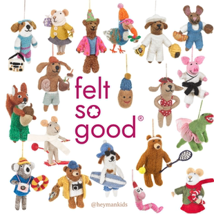 heymankids|英国feltsogood尼泊尔手工毛毡挂件玩偶包挂美人鱼