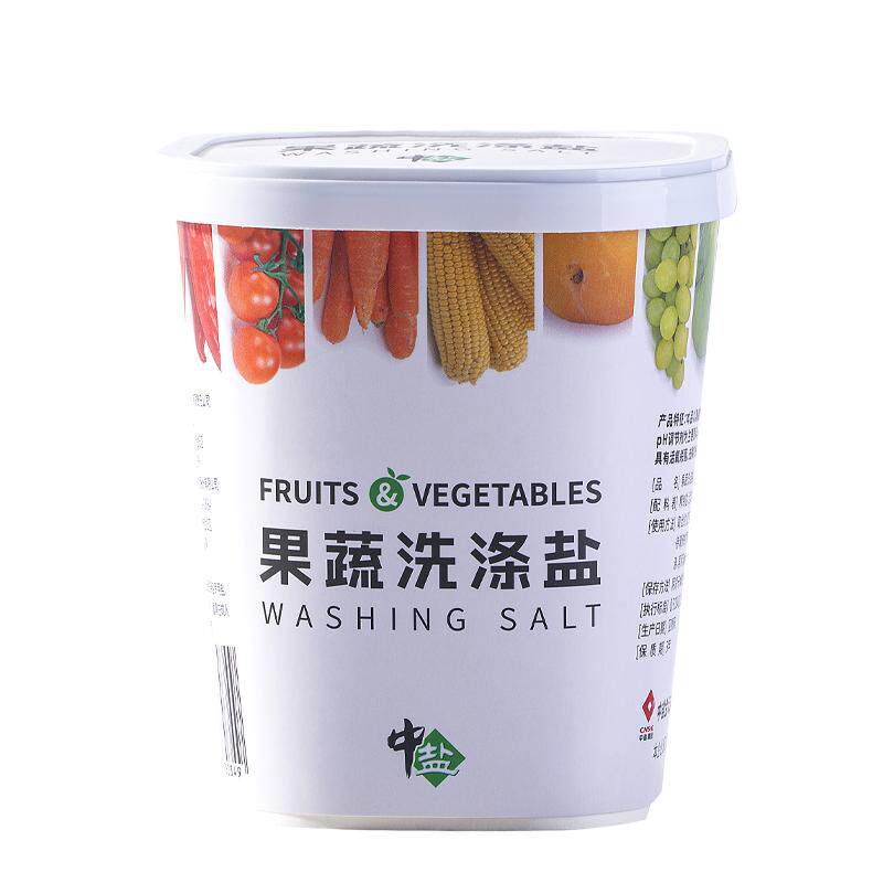 中盐果蔬洗涤盐600g专用食品级清洗