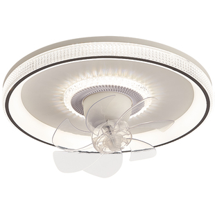 奥克斯摇头新款卧室风扇灯房间餐厅客厅超薄智能静音电风扇吊扇灯