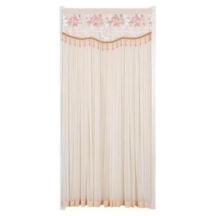 红色结婚门帘家用新婚婚房喜庆卧室高级新款蕾丝新房窗帘隔断纱帘