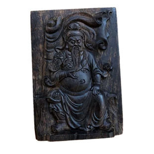 关圣帝君雕刻挂件惠安沉香关羽461牌关公木块牌子武圣摆件包邮