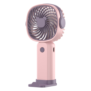 手持小风扇学生USB充电便携轻音桌面手机支架迷你风扇礼品批发