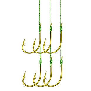 大力马金海夕子线双钩PE线防缠绑好的成品鱼钩有刺鲫鱼鲤鱼钓渔具