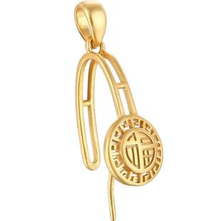 简约吊坠扣头diy配件 平安扣专用扣头珍珠卡扣翡翠扣头项链扣配饰