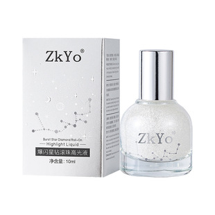 爆闪星钻滚珠高光液！精准提亮鼻梁眉骨滚珠叠加多层闪成行走银河