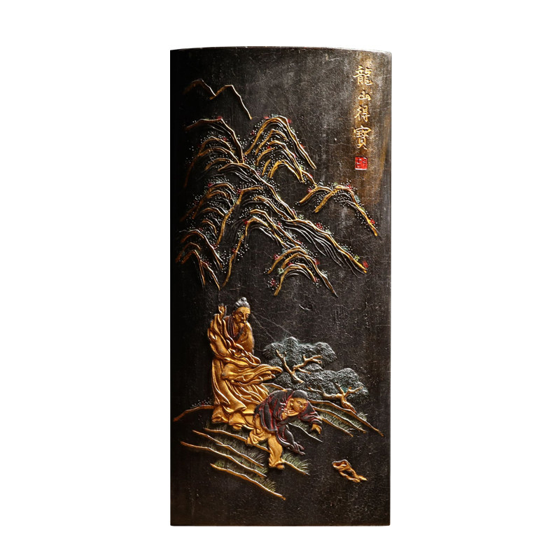 历史文化非遗古版徽墨收藏礼品墨条书法书画文房四宝珍品龙山得宝