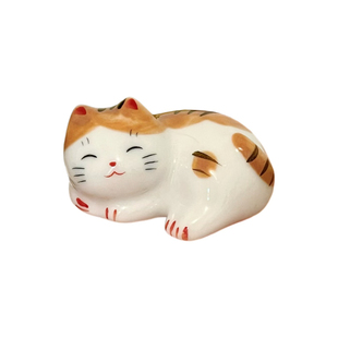 可爱萌趣猫咪筷子架 空心设计筷枕笔托 治愈系桌面小摆件