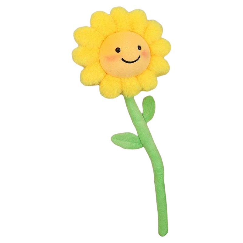 可爱太阳花公仔毛绒玩具一举夺魁毛绒/玩偶/公仔/布