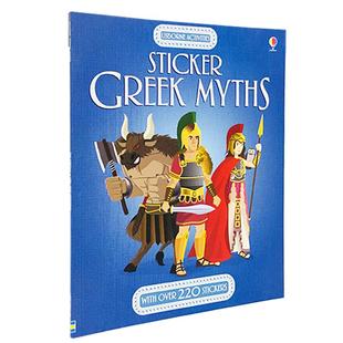 Usborne Sticker Greek Myths 尤斯伯恩 希腊神话贴纸书 益智活动书 幼儿兴趣启蒙 课外读物 5+ 英文原版进口图书