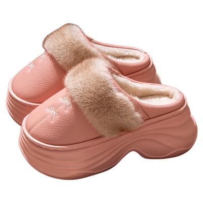 厚底增高棉拖鞋女款2025新款外穿