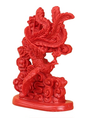 红色开业装饰品龙摆件自有朱砂