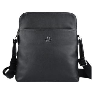 暇步士单肩包男头层牛皮商务通勤斜挎包真皮邮差包时尚休闲背包男