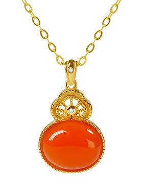 宫里上新天然南红玛瑙项链