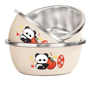 不锈钢盆洗菜盆洗脸盆耐用抗摔厨房沥水盆家用料理盆可爱洗奶瓶盆