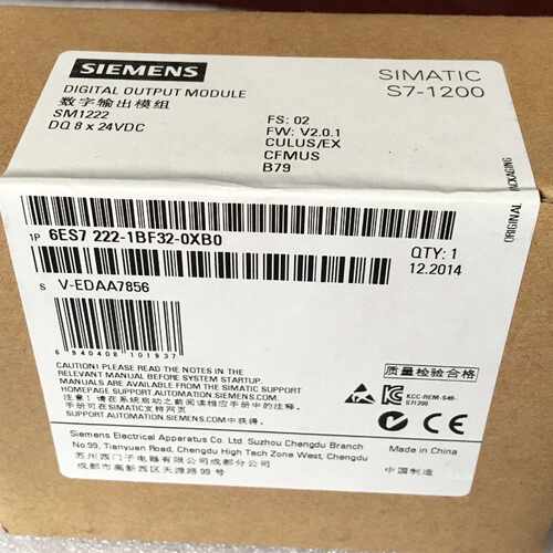 6ES72221BF320XB0S71200SM1222模块6ES72221BF320XB0