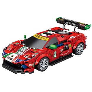 森宝积木跑车积木玩具儿童益智拼装汽车模型组装赛车拼图男孩礼物