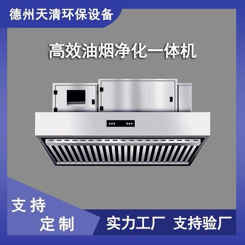 酒店饭店油烟净化器烟罩一体机餐饮业商用油烟净化过滤设备