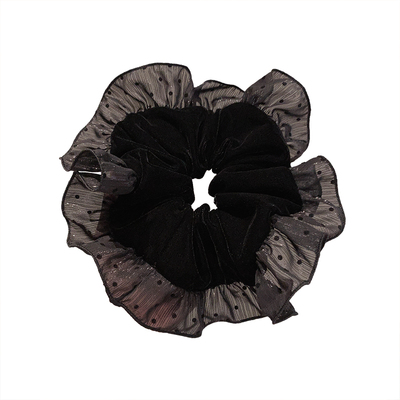 丸子头超大号气质发饰头绳秋冬