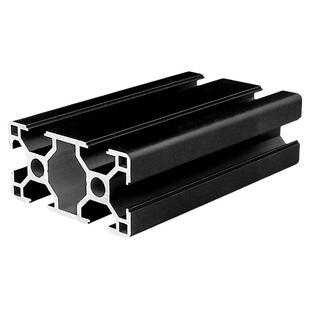 工业铝型材欧标3060磨砂黑铝合金型材铝材方管框架流水线型材配件