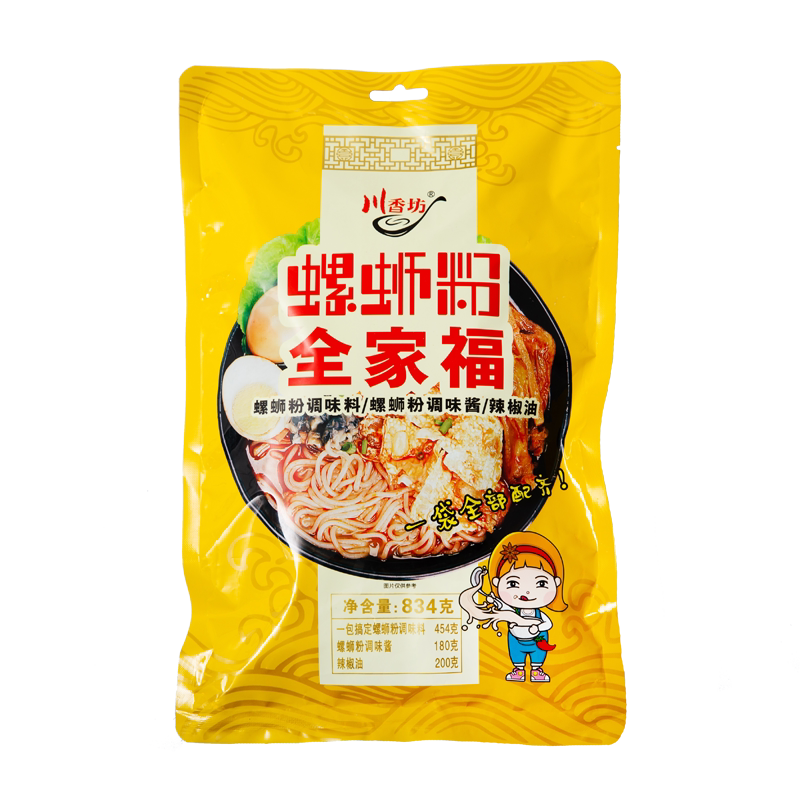 川香坊柳州螺蛳粉全家福调味料汤料包配料螺蛳粉调料家用组合装